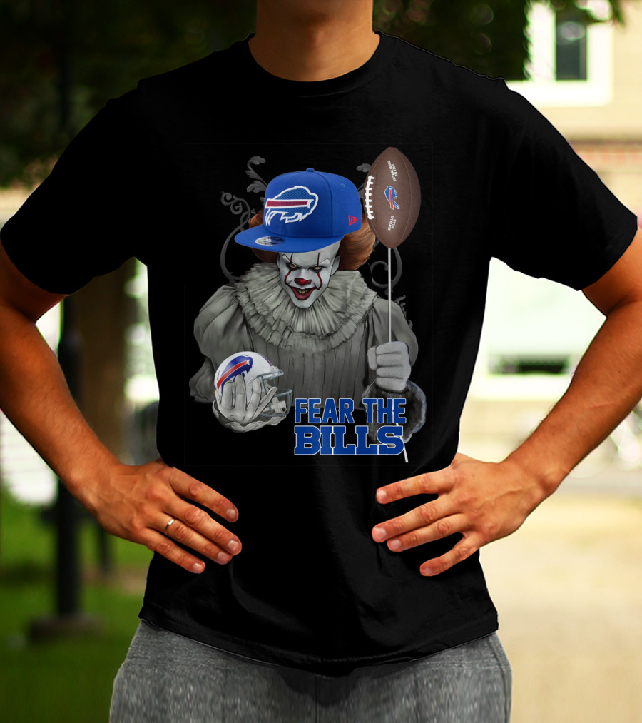 Pennywise Fear The Buffalo Bills Football Helmet T-Shirt