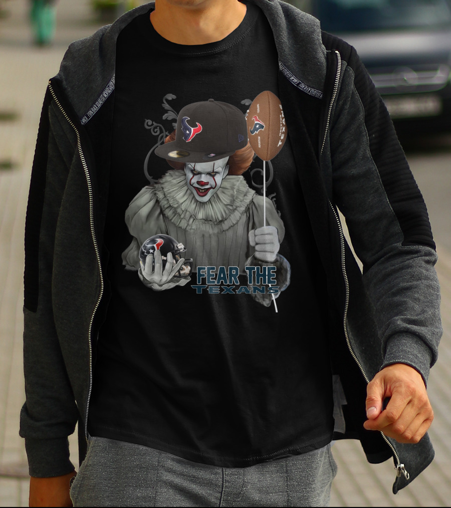 Pennywise Fear The Texans Nfl Football Houston Texans Balloon T-Shirt