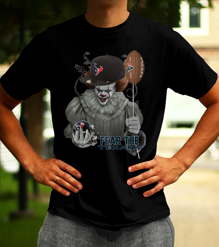 Pennywise Fear The Texans Nfl Football Houston Texans Balloon T-Shirt