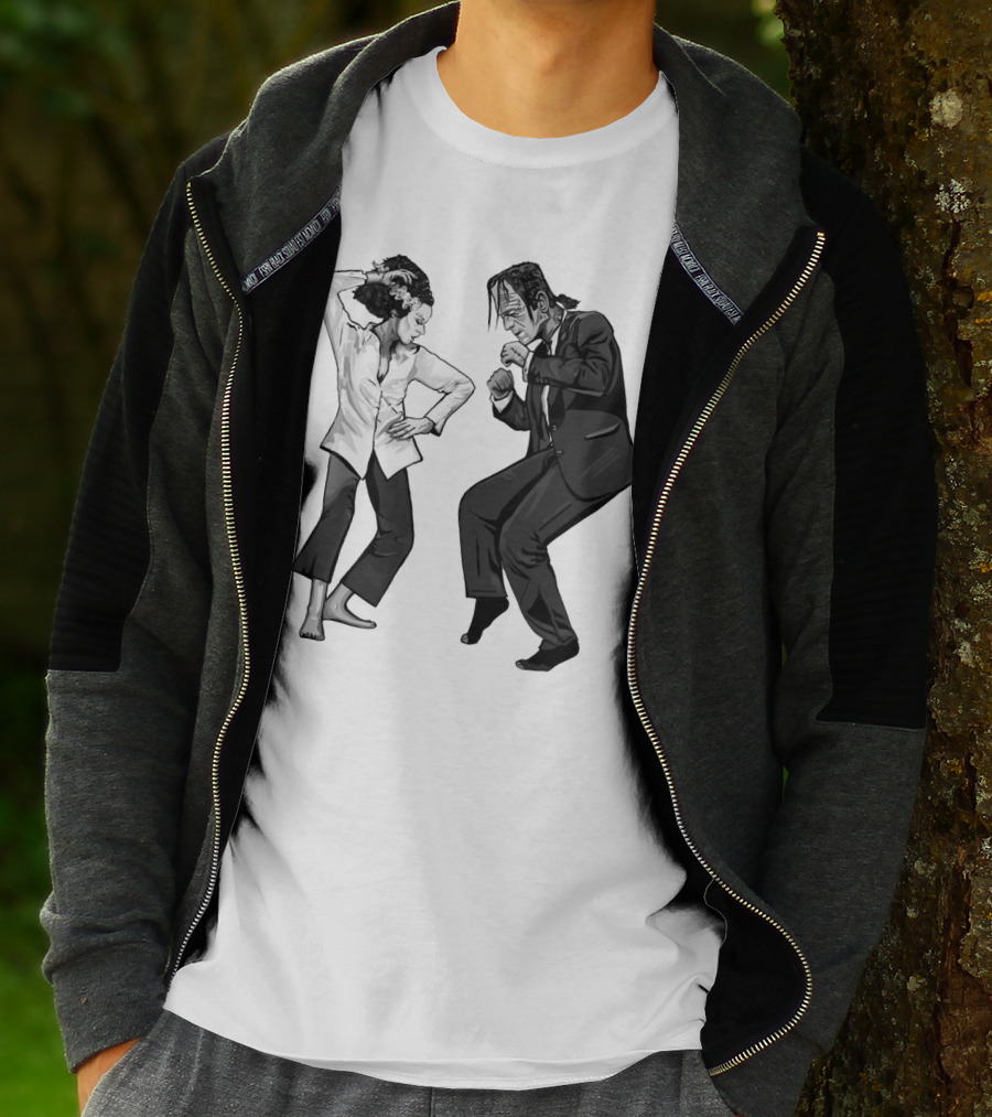 Pulp Fiction Frankenstein Dance Scene Mashup T-Shirt