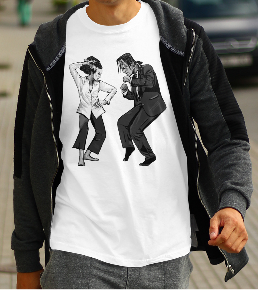 Pulp Fiction Frankenstein Dance Scene Mashup T-Shirt