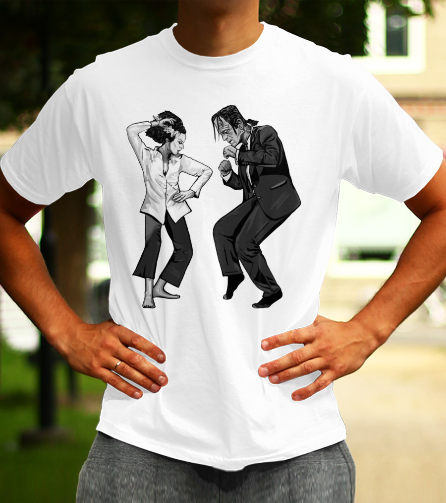 Pulp Fiction Frankenstein Dance Scene Mashup T-Shirt