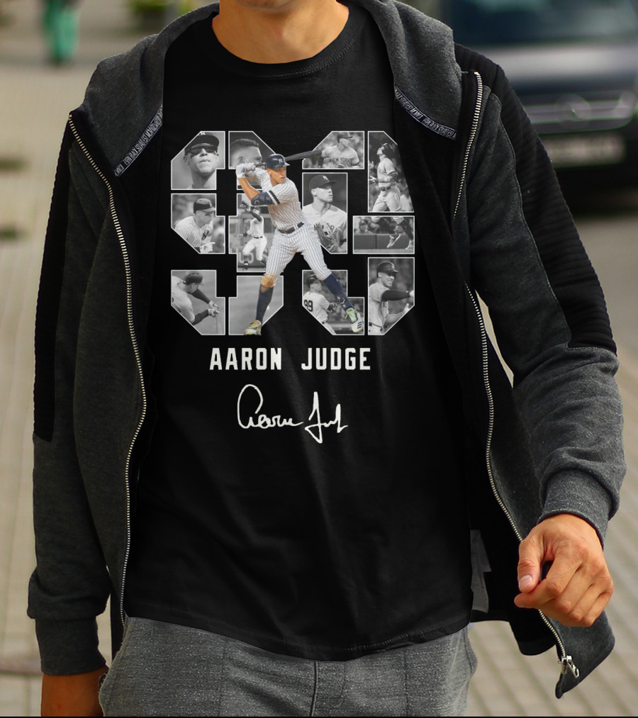Aaron Judge New York Yankees 99 Player Montage Signature T-Shirt