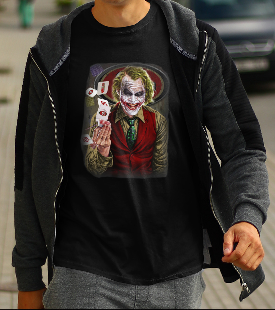 San Francisco 49ers Joker Nfl Poker Cards T-Shirt