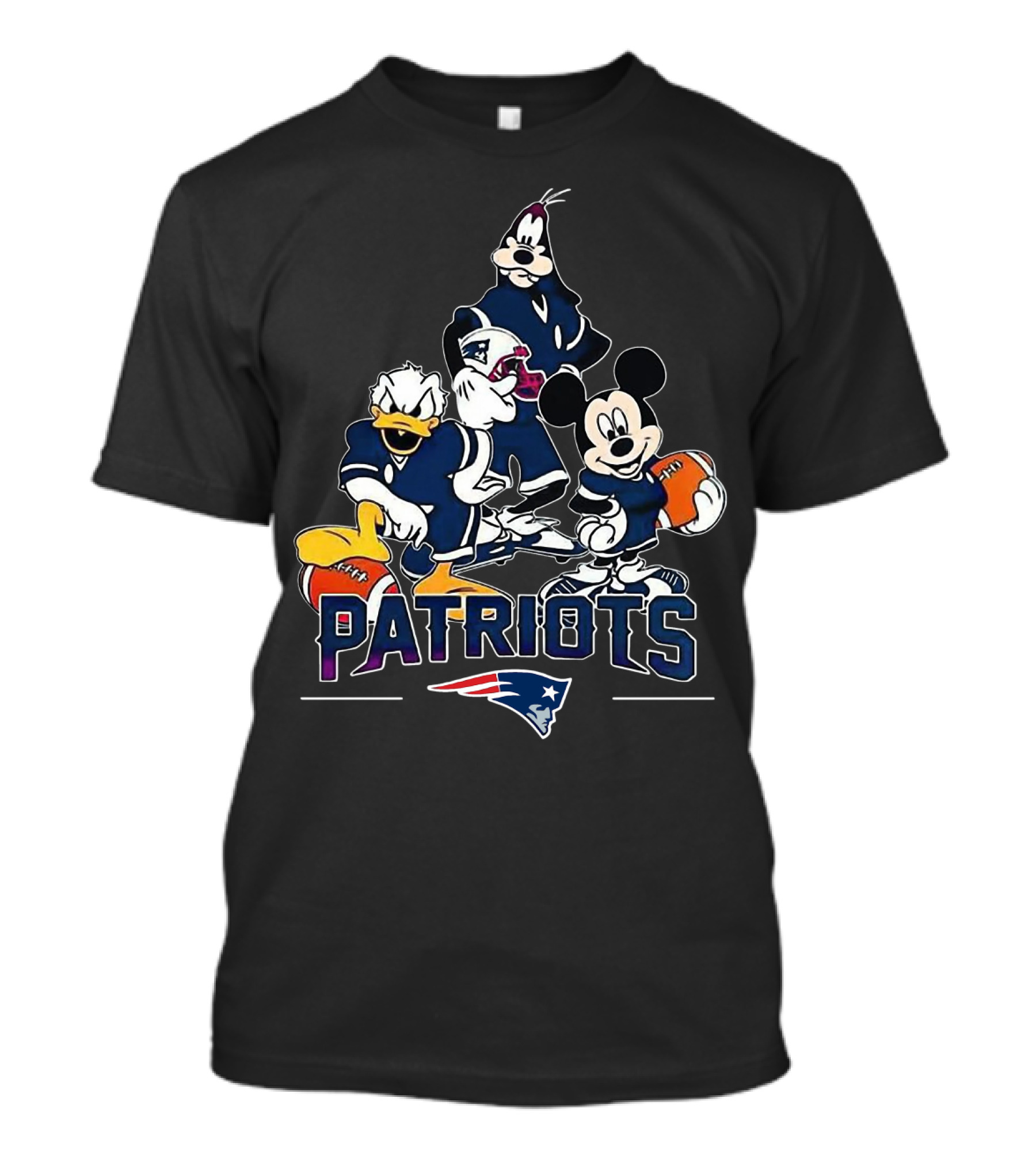 Mickey Mouse Donald Duck Goofy Patriots New England Football Patriots T-Shirt