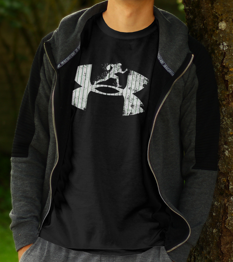 Under Armour Football Logo With Running Athlete T-Shirt