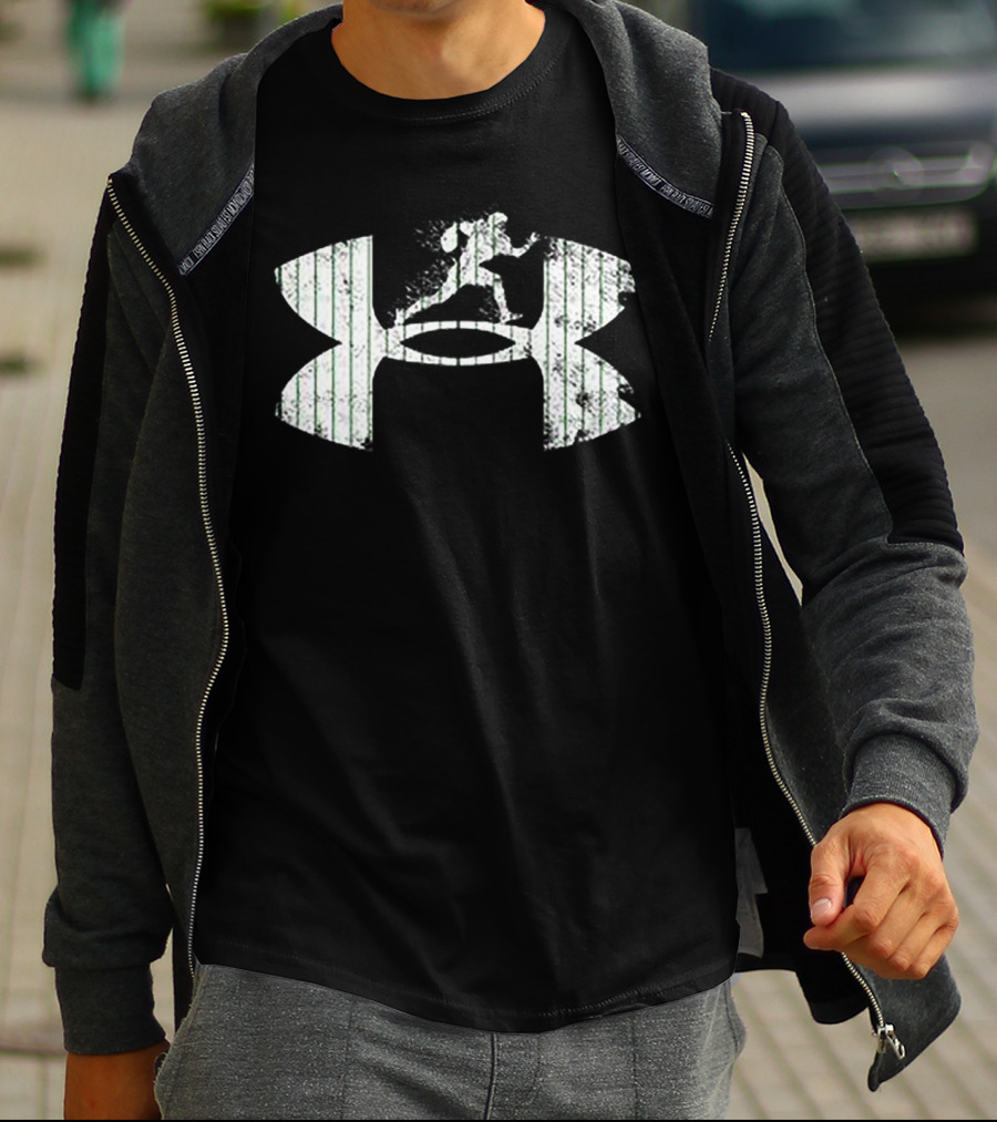 Under Armour Football Logo With Running Athlete T-Shirt