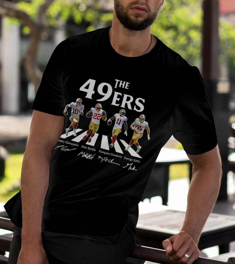 The 49ers Jimmy Garoppolo Matt Breida Marquise Goodwin George Kittle Abbey Road T-Shirt