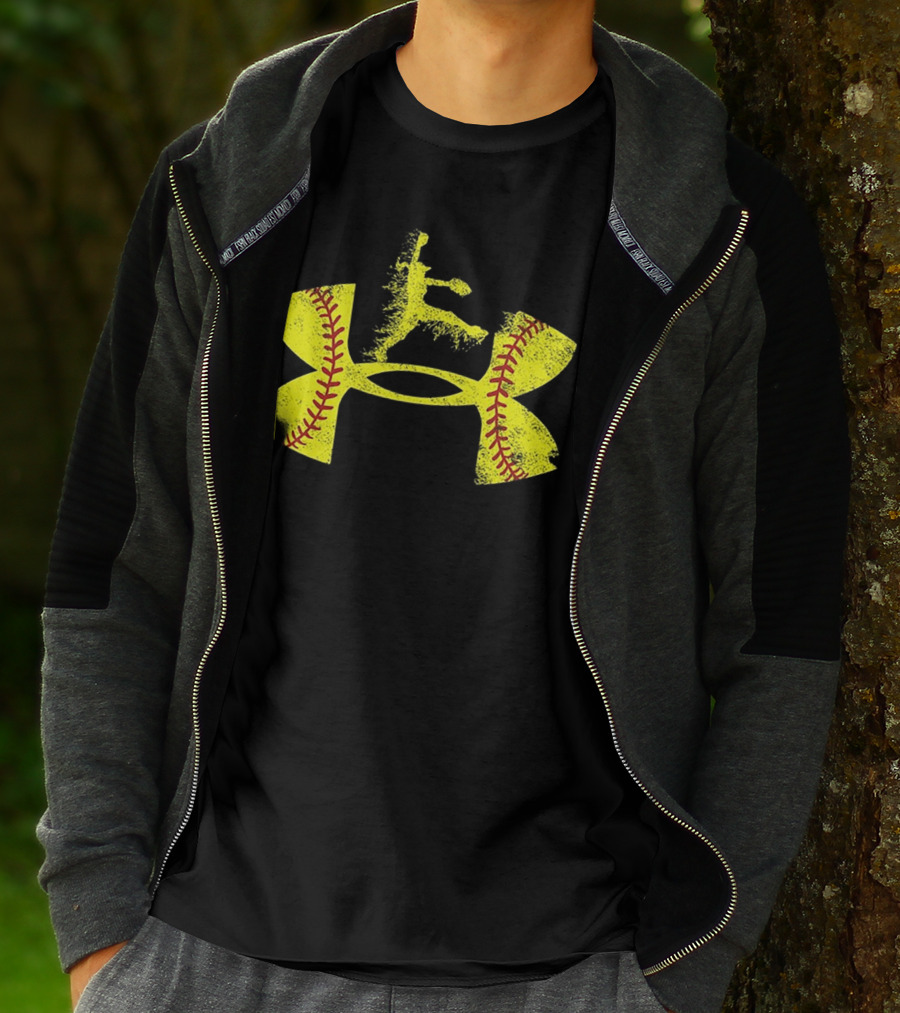 Under Armour Softball Player Jumping T-Shirt