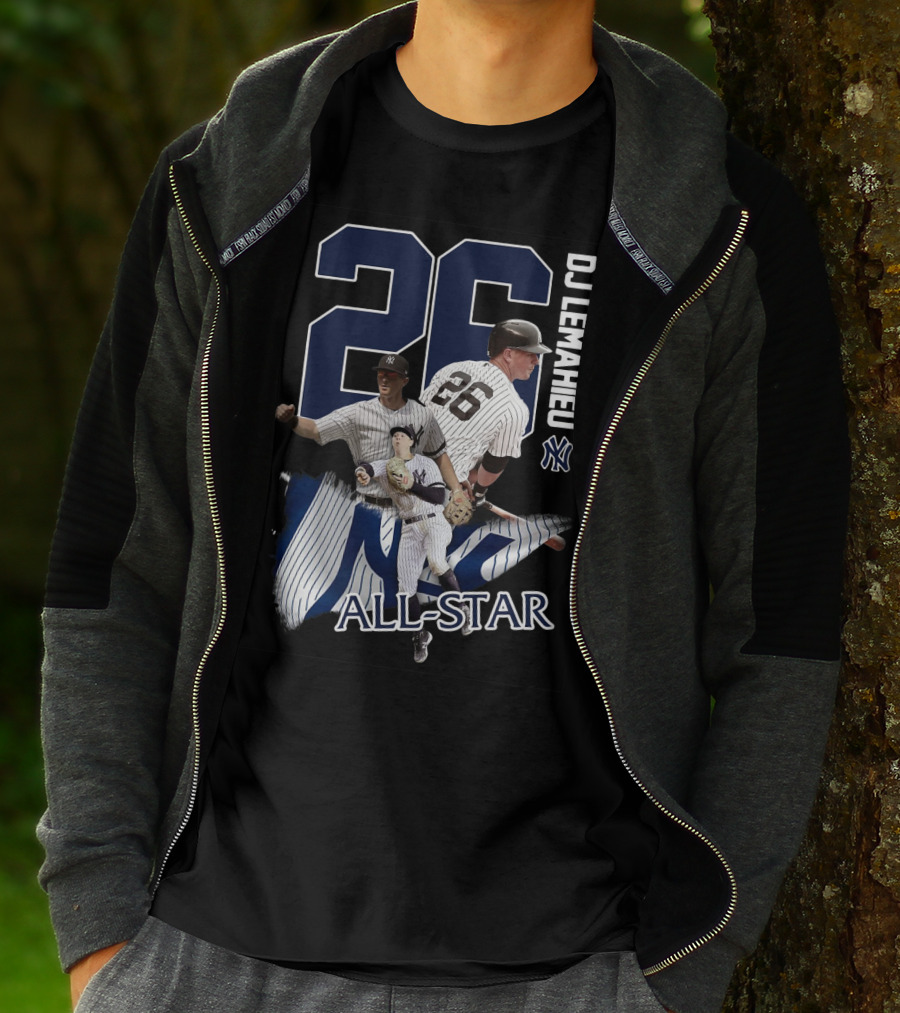 New York Yankees Dj Lemahieu 26 All-Star Yankees Team Player T-Shirt