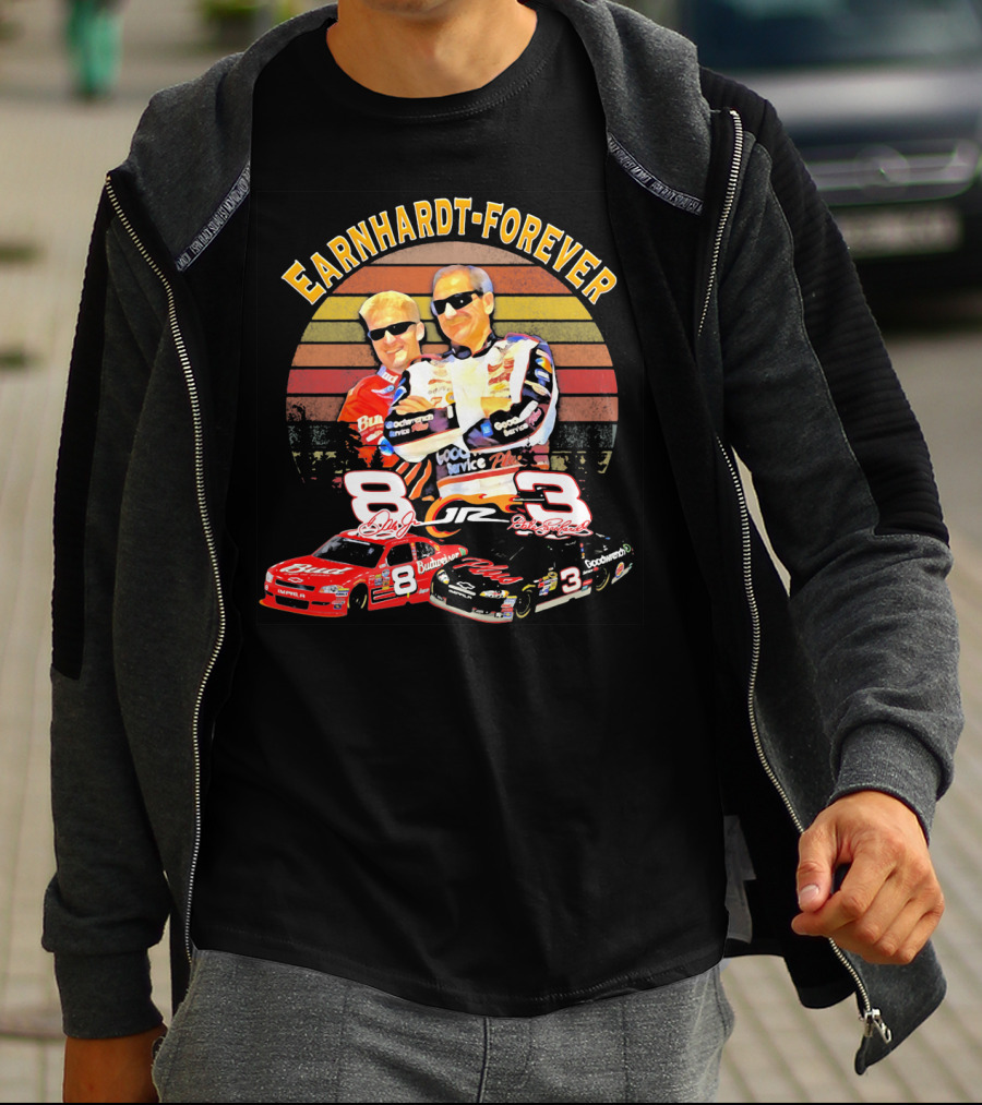 Earnhardt Forever No. 8 And 3 NASCAR Racing Legends T-Shirt