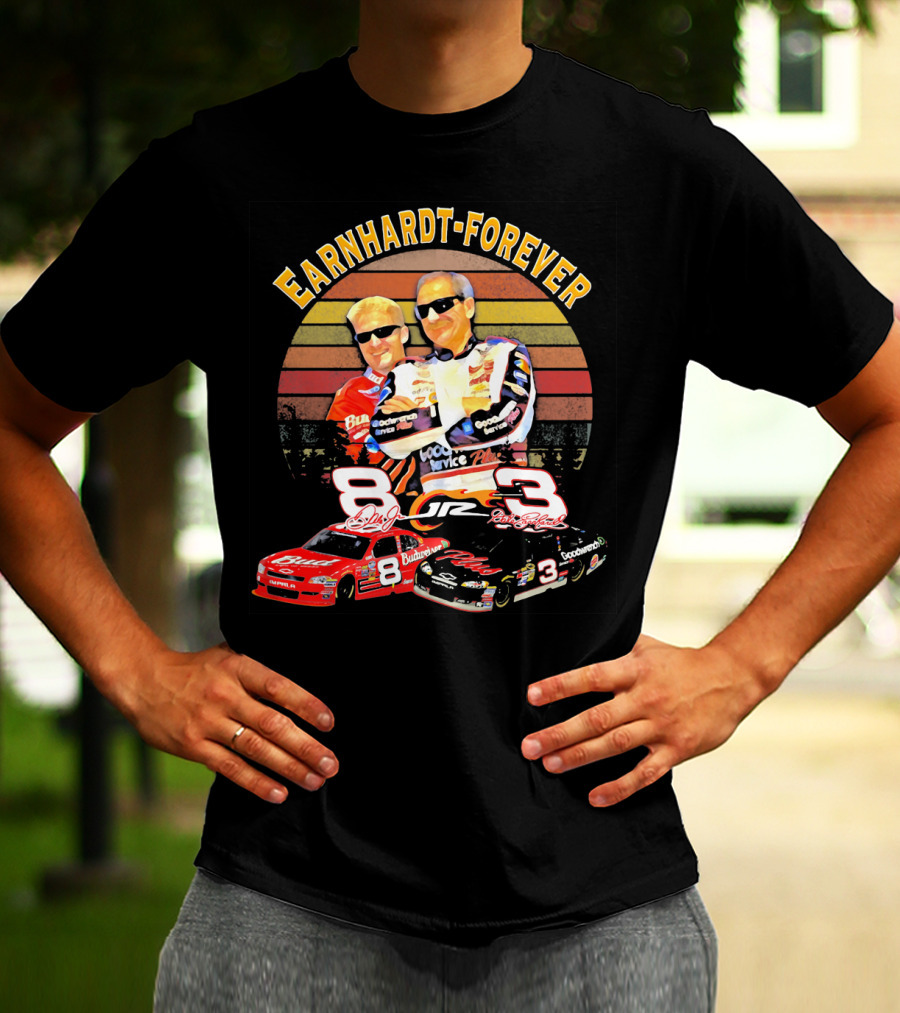 Earnhardt Forever No. 8 And 3 NASCAR Racing Legends T-Shirt