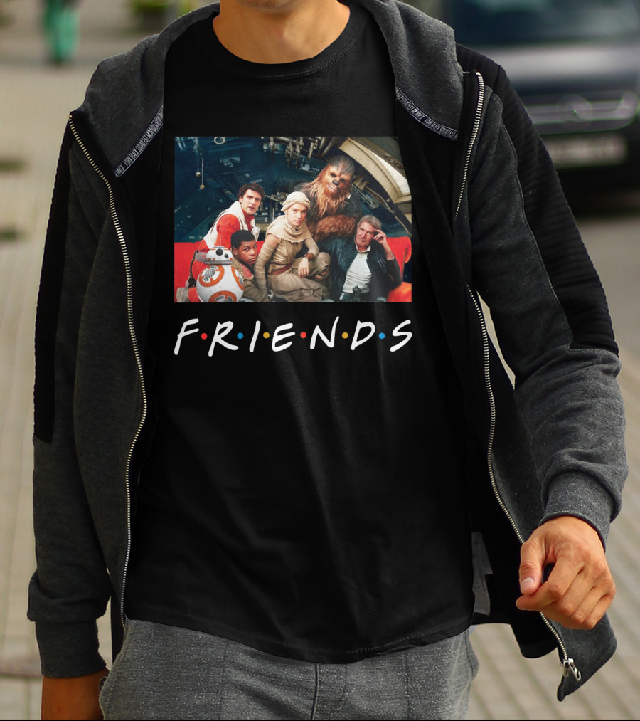 Star Wars Cast In Friends T-Shirt