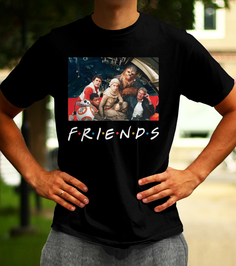 Star Wars Cast In Friends T-Shirt