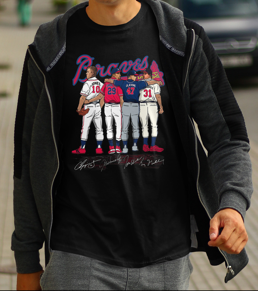 Braves Jones Smoltz Glavine Maddux Legends T-Shirt