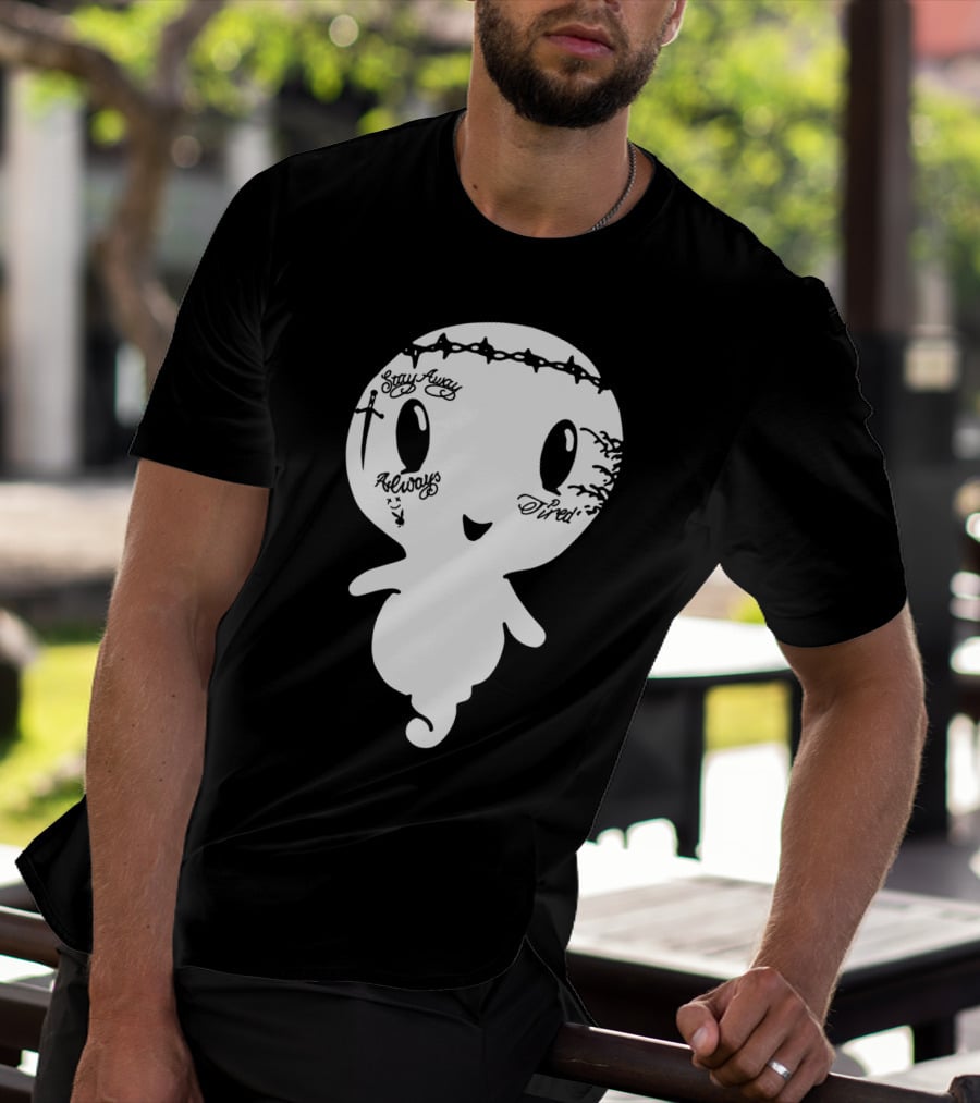Stay Away Always Tired Ghost Post Malone Tattoo T-Shirt