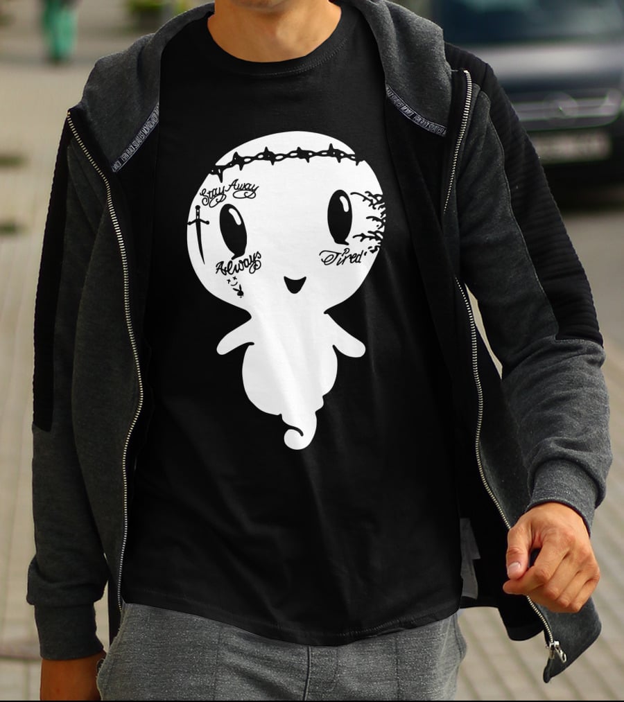 Stay Away Always Tired Ghost Post Malone Tattoo T-Shirt