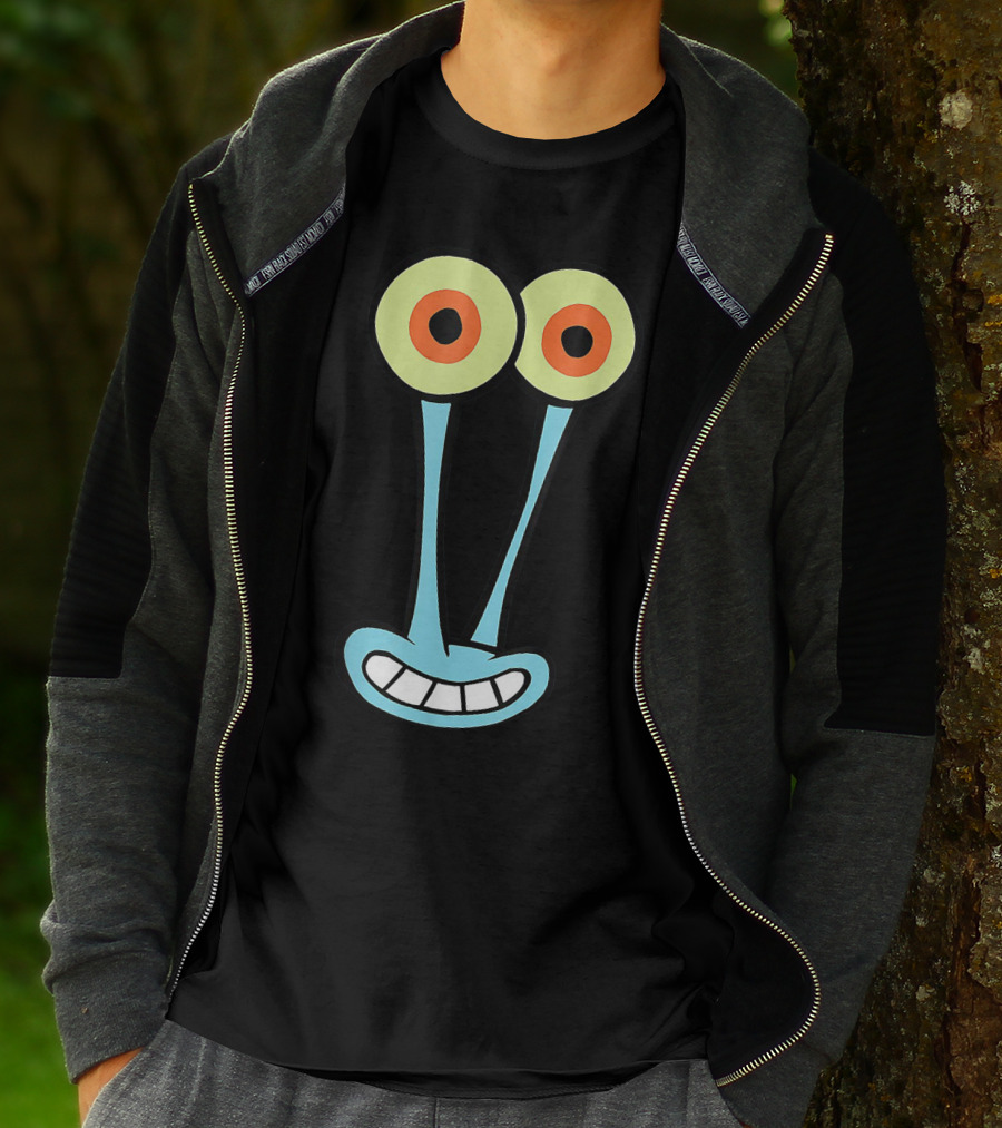 Gary Halloween Snail Cartoon Face Funny Group Costume T-Shirt