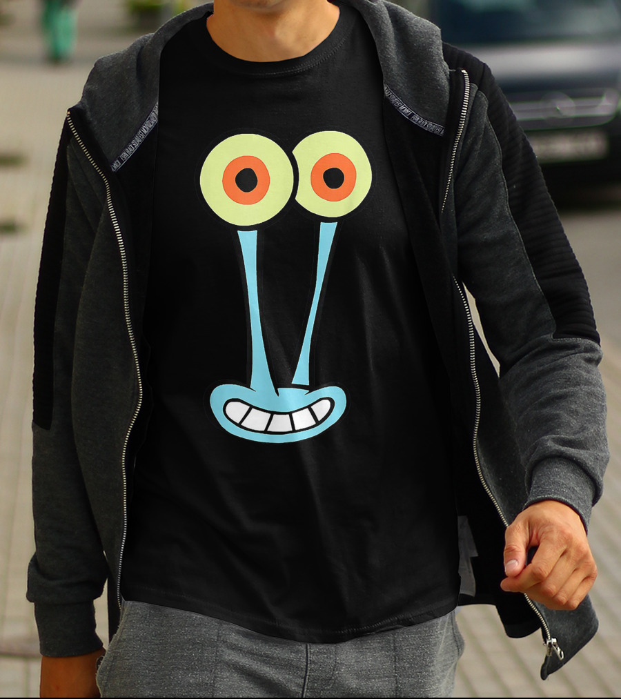 Gary Halloween Snail Cartoon Face Funny Group Costume T-Shirt