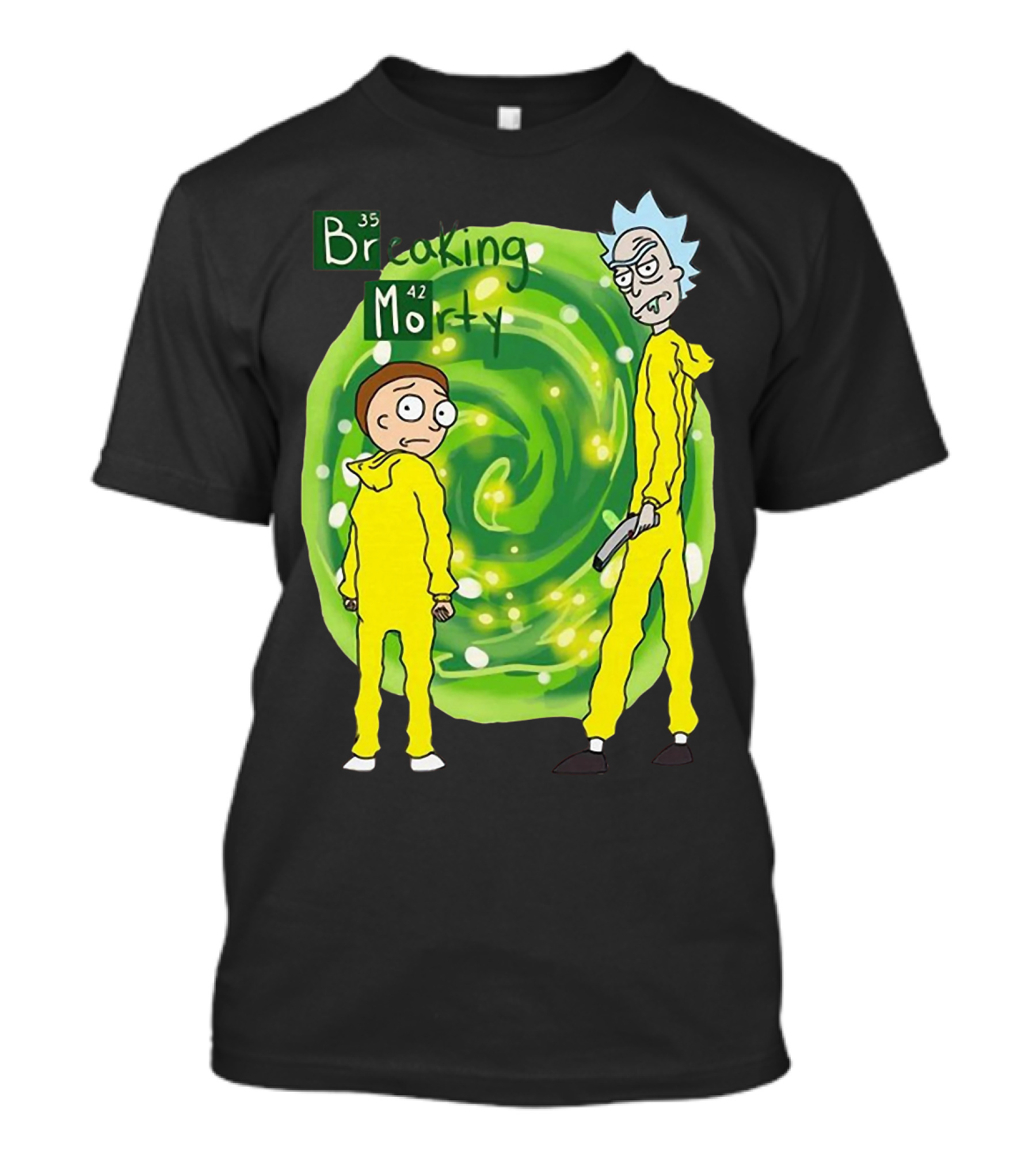 Breaking Morty Rick And Morty Meets Breaking Bad Fusion T-Shirt