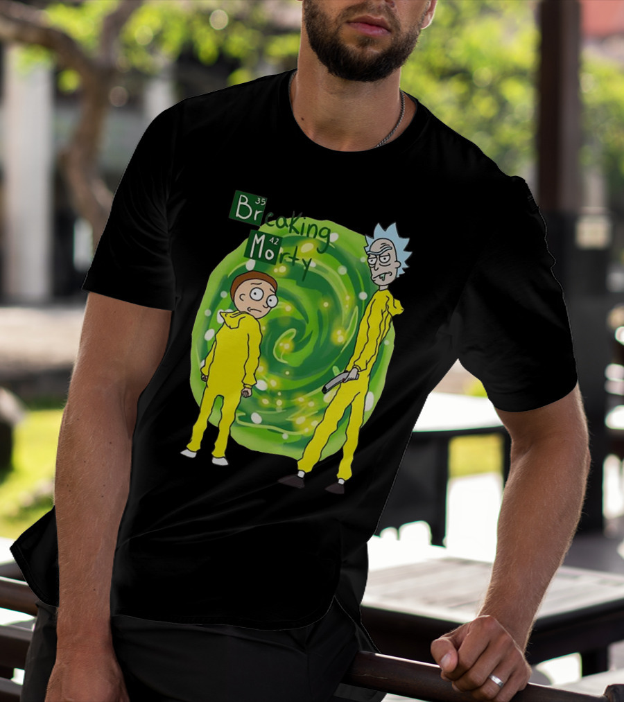 Breaking Morty Rick And Morty Meets Breaking Bad Fusion T-Shirt