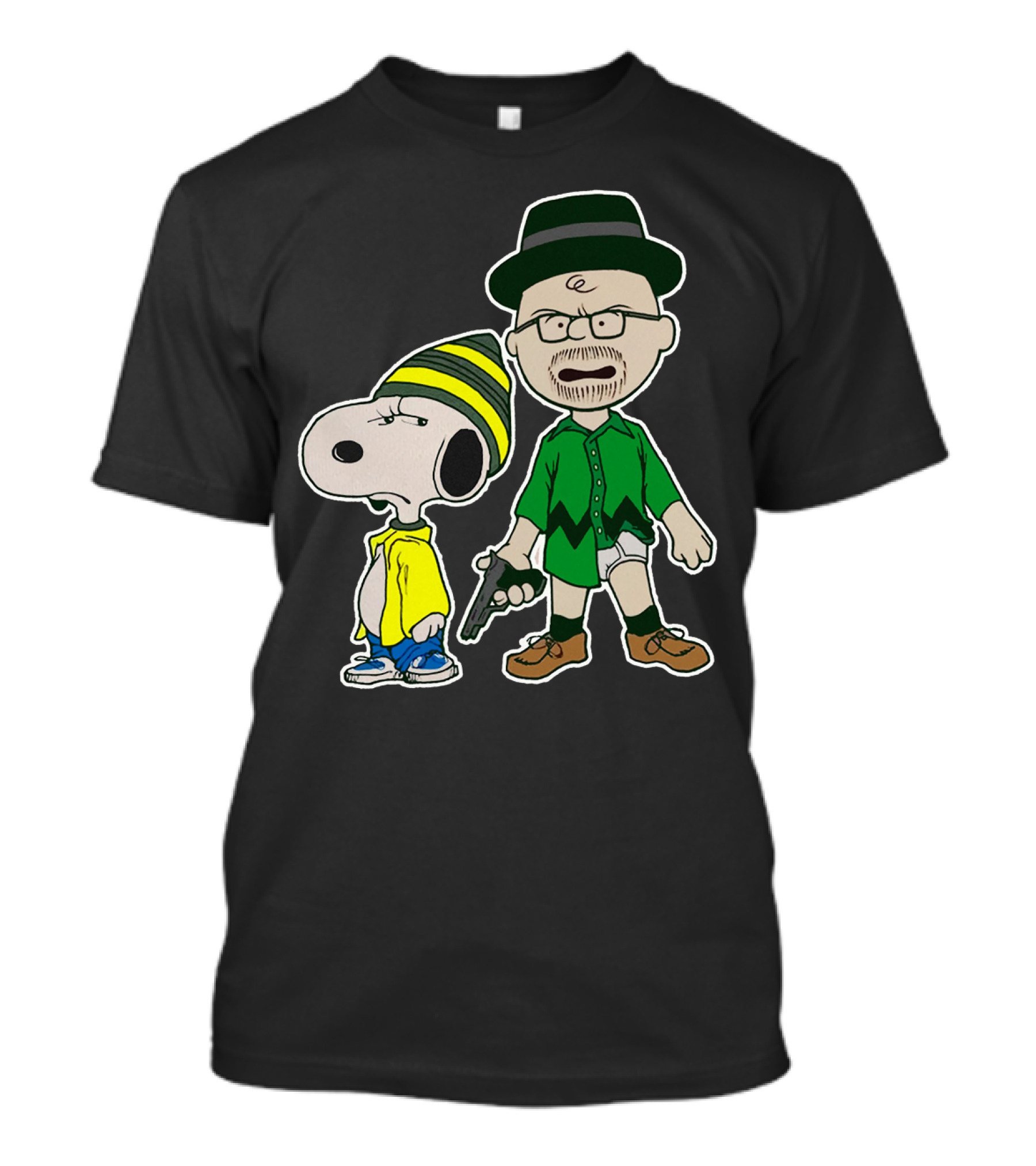 Snoopy And Charlie Brown Breaking Bad Walter And Jesse Mashup T-Shirt