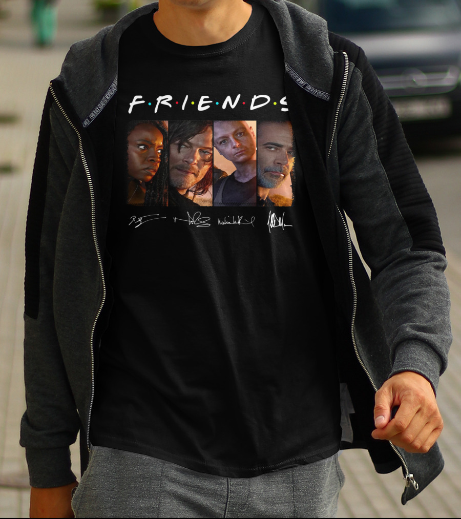 Friends The Walking Dead Characters T-Shirt