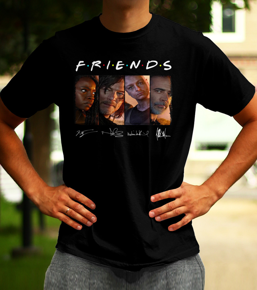 Friends The Walking Dead Characters T-Shirt