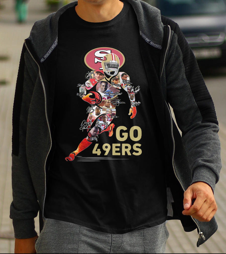Go San Francisco 49ers Legends And Iconic Autographs T-Shirt