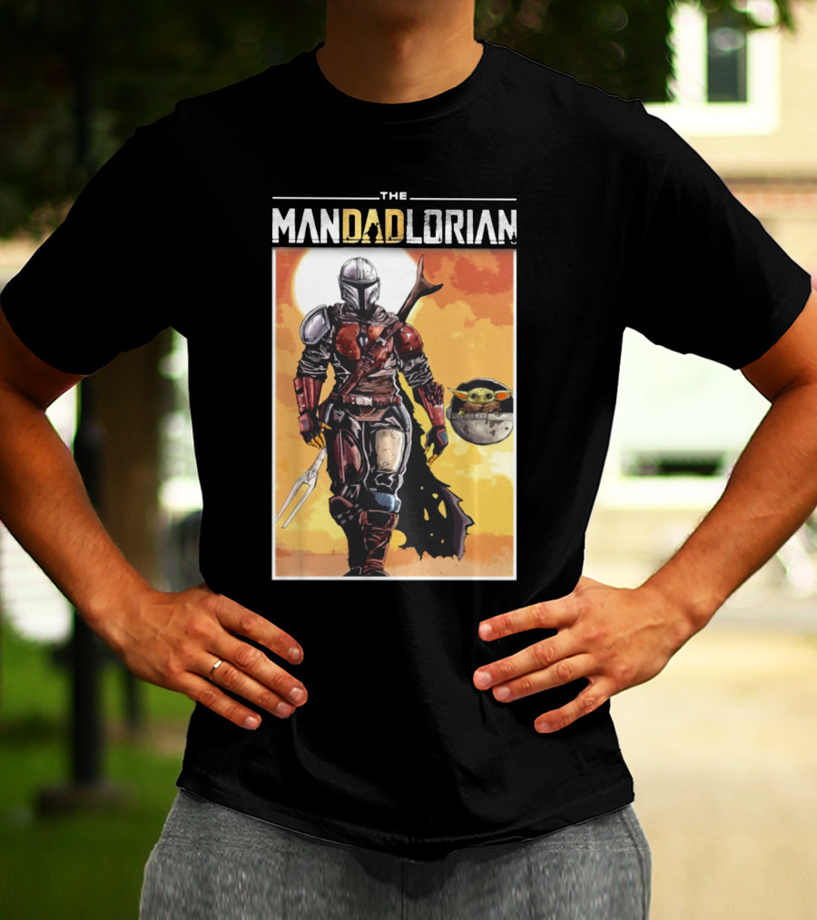 The Mandadlorian Dad Yoda The Mandalorian T-Shirt