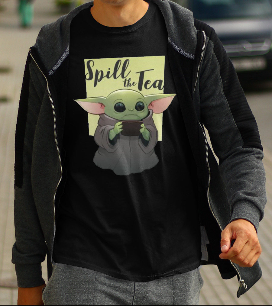 Spill The Tea Baby Yoda T-Shirt