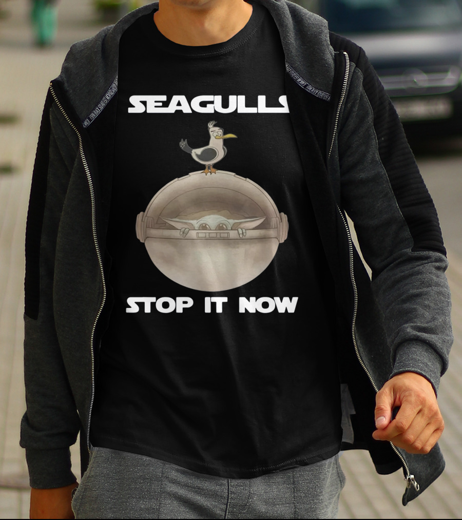 SEAGULLS STOP IT NOW BABY YODA T-Shirt
