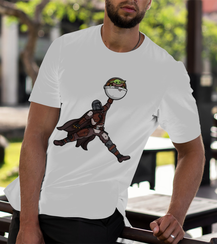 Boba Fett Baby Yoda Air Jordan T-Shirt