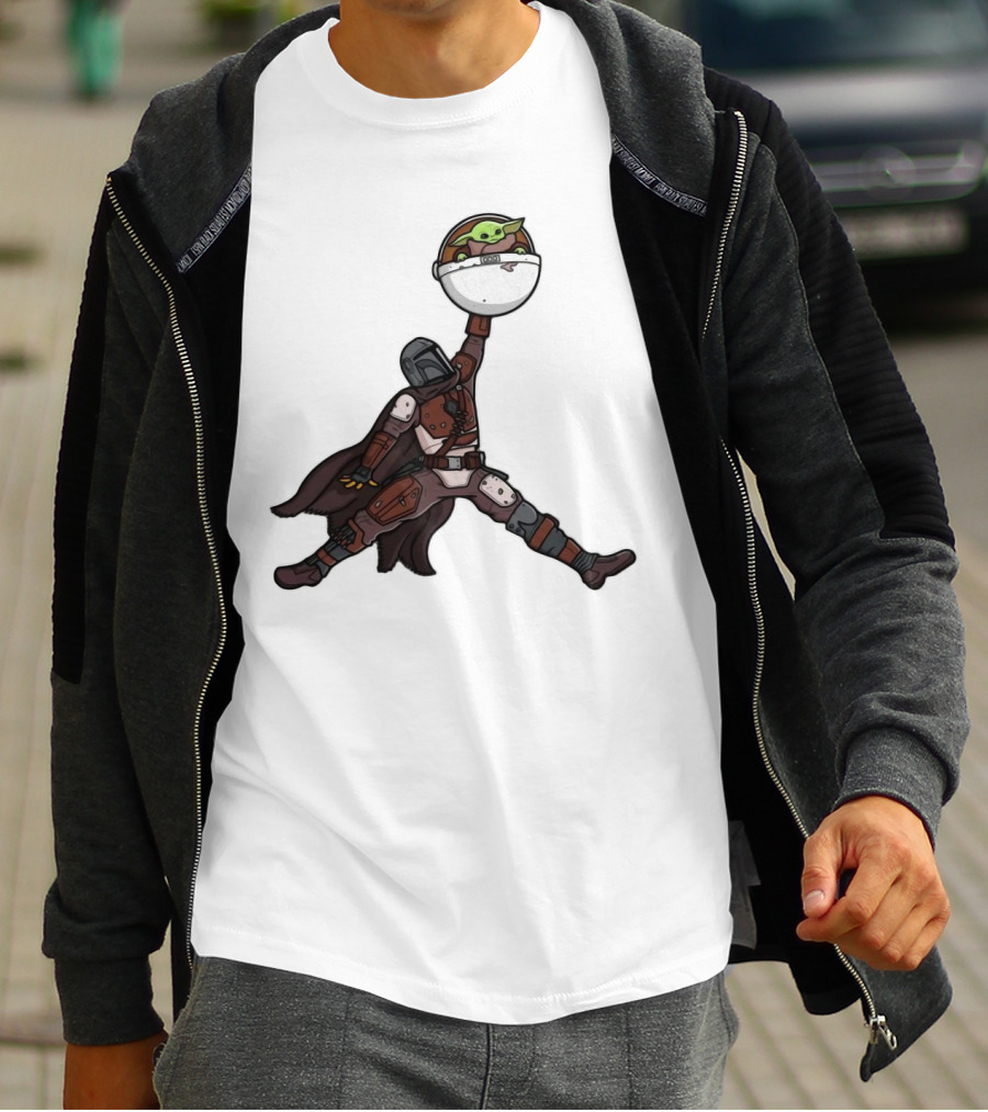 Boba Fett Baby Yoda Air Jordan T-Shirt