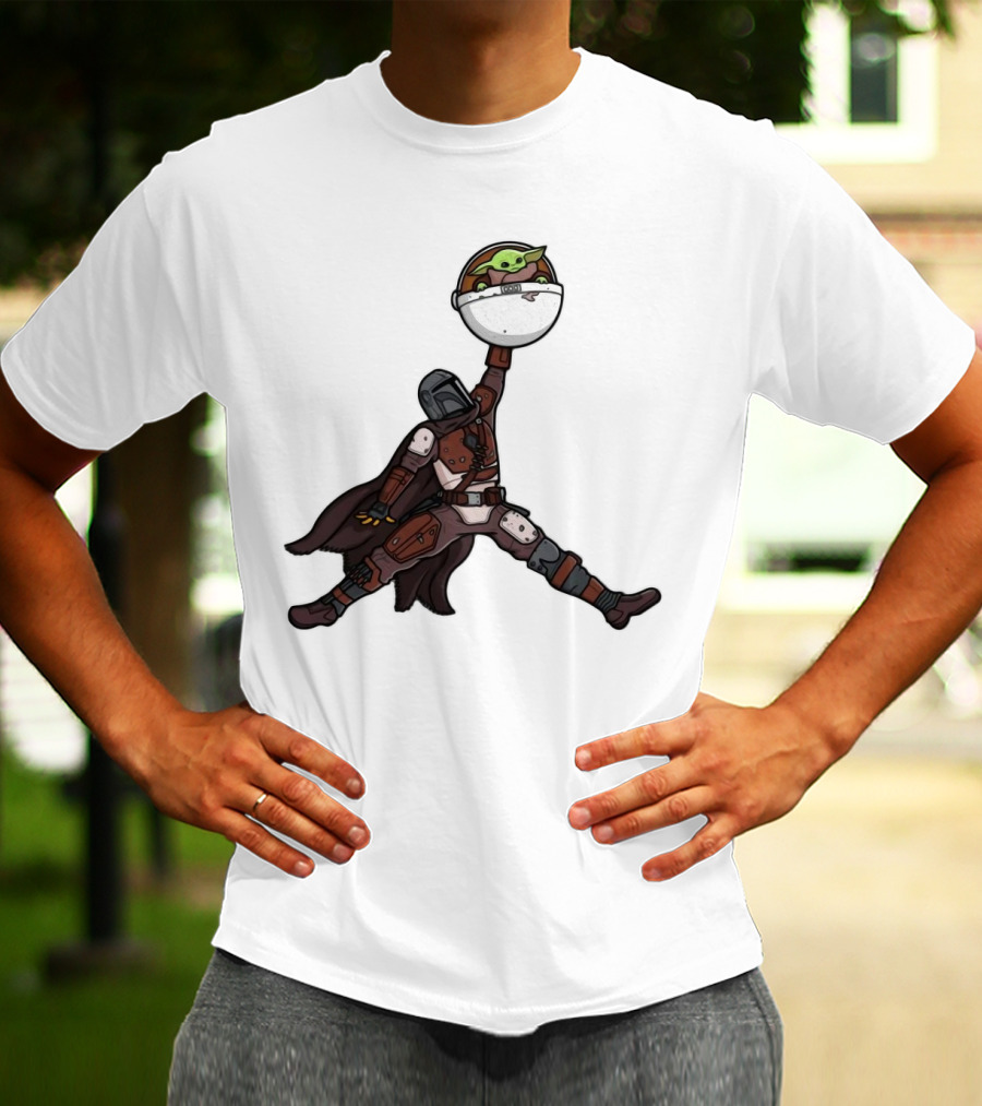 Boba Fett Baby Yoda Air Jordan T-Shirt