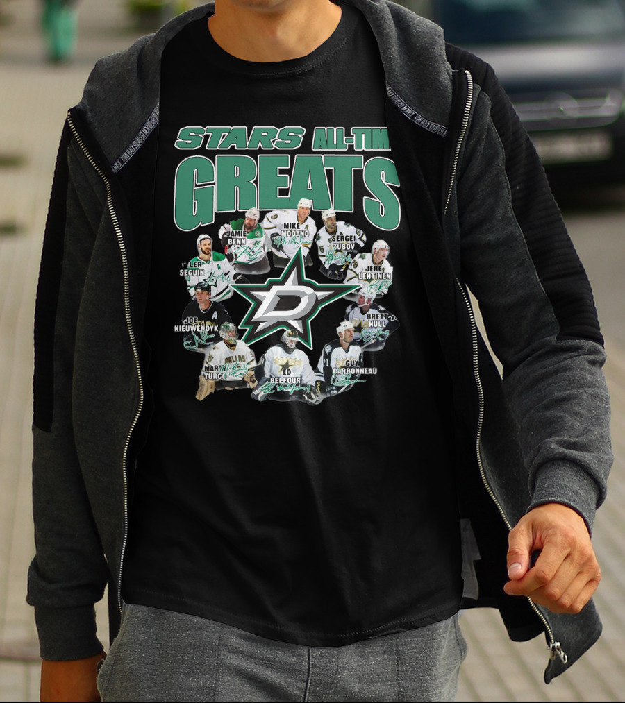 STARS ALL-TIME GREATS Dallas Hockey Legends T-Shirt