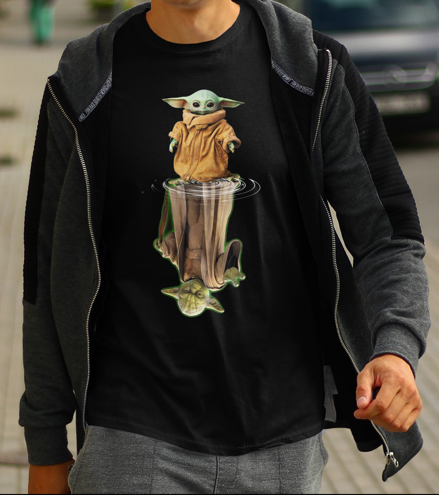 Baby Yoda Reflection Of Master Yoda T-Shirt