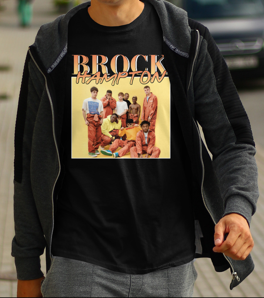 BROCKHAMPTON Band Music Group Portrait Orange Outfits T-Shirt