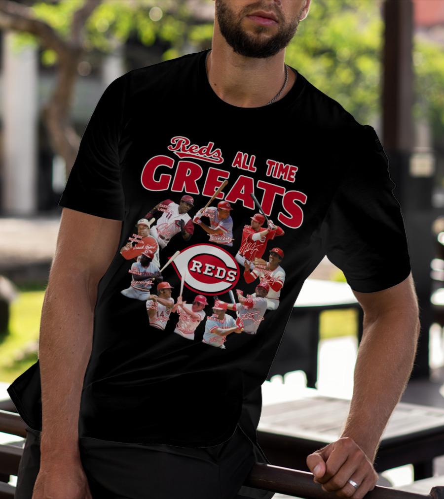 Reds All Time Greats Cincinnati Reds Legends T-Shirt
