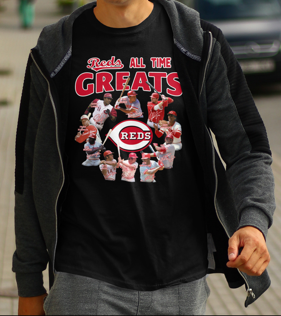 Reds All Time Greats Cincinnati Reds Legends T-Shirt
