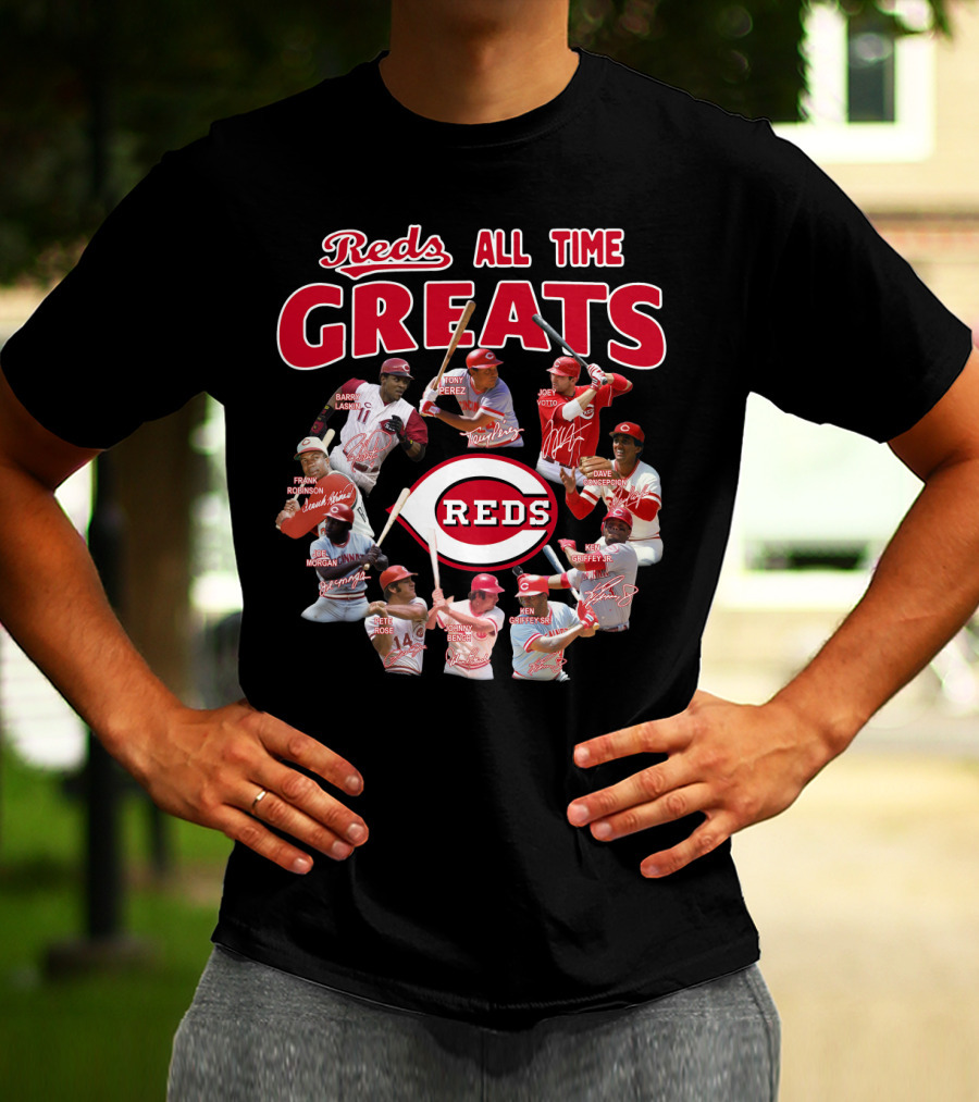 Reds All Time Greats Cincinnati Reds Legends T-Shirt