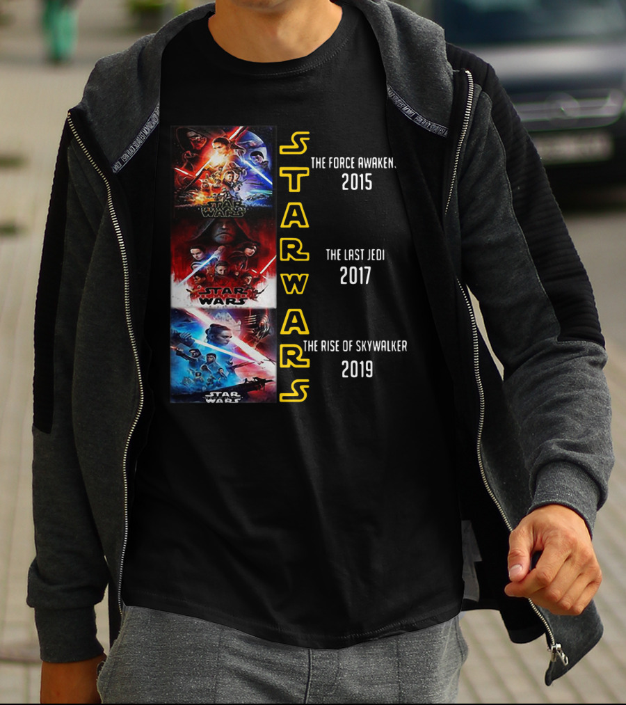 Star Wars The Force Awakens The Last Jedi The Rise Of Skywalker 2015 2017 2019 T-Shirt