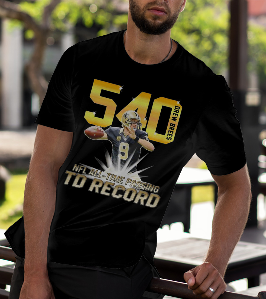 Drew Brees Nfl All-Time Passing Td Record T-Shirt