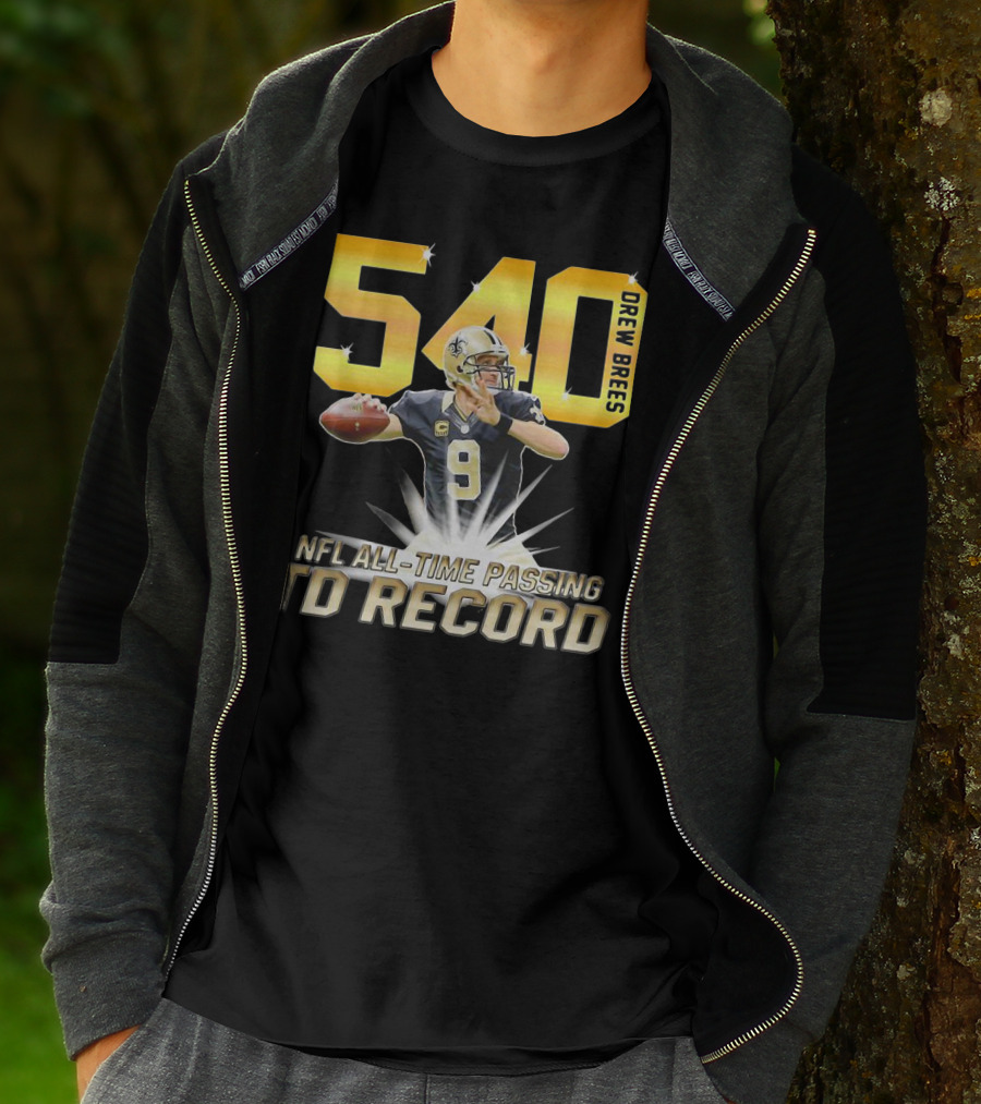 Drew Brees Nfl All-Time Passing Td Record T-Shirt