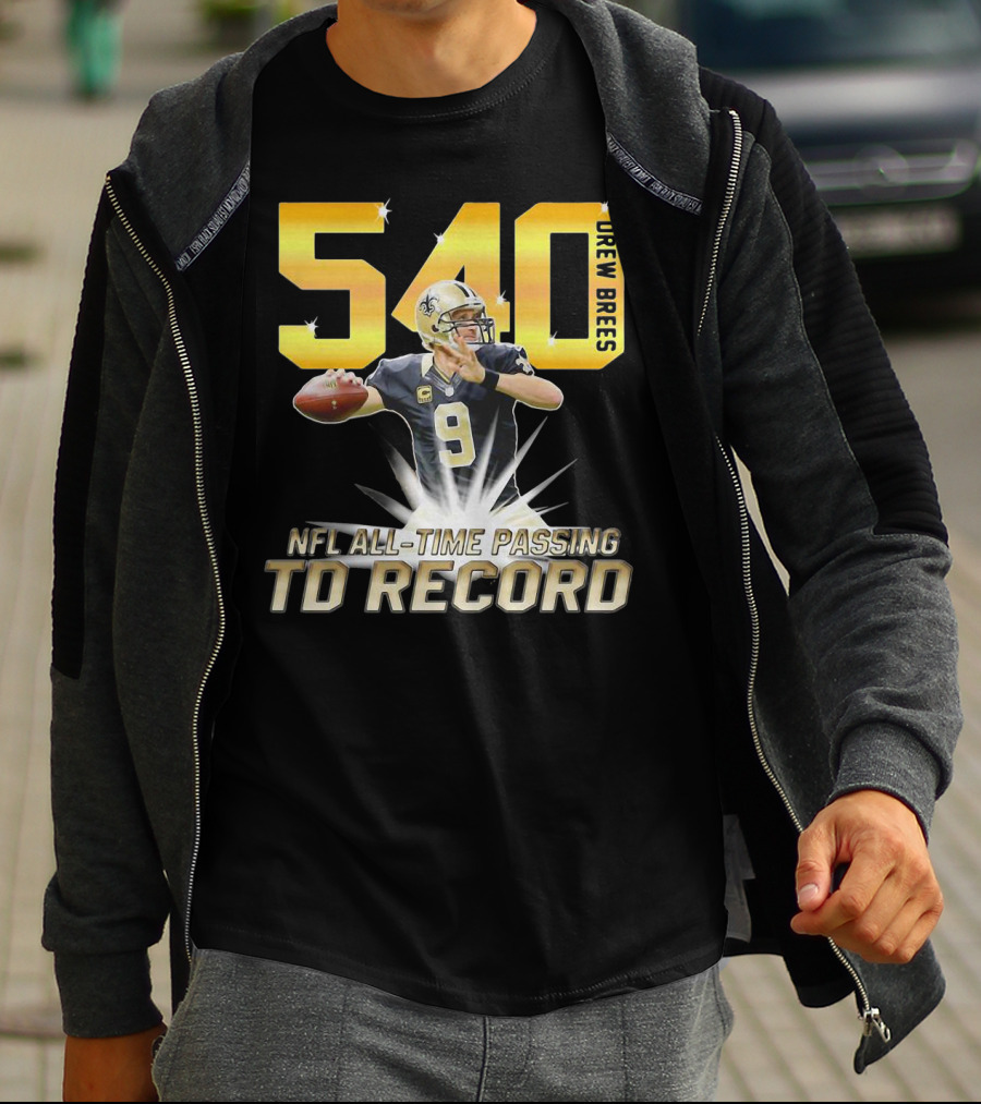 Drew Brees Nfl All-Time Passing Td Record T-Shirt