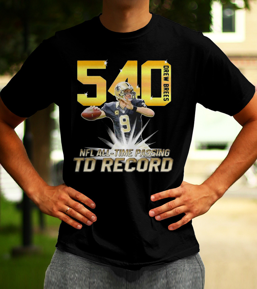 Drew Brees Nfl All-Time Passing Td Record T-Shirt