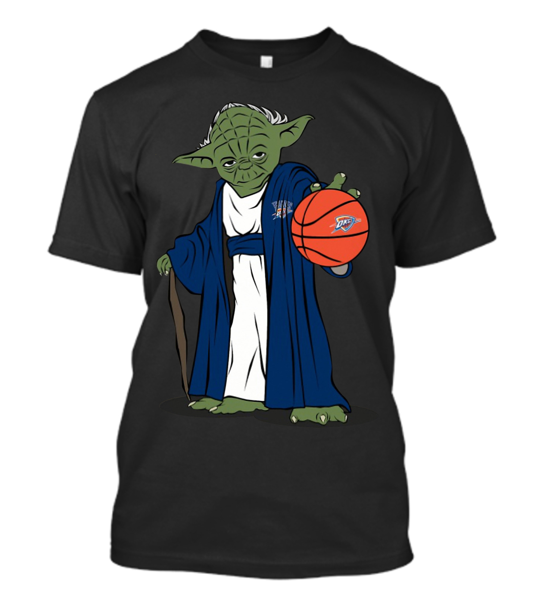 MASTER YODA OKLAHOMA CITY THUNDER BASKETBALL CHARACTER T-Shirt