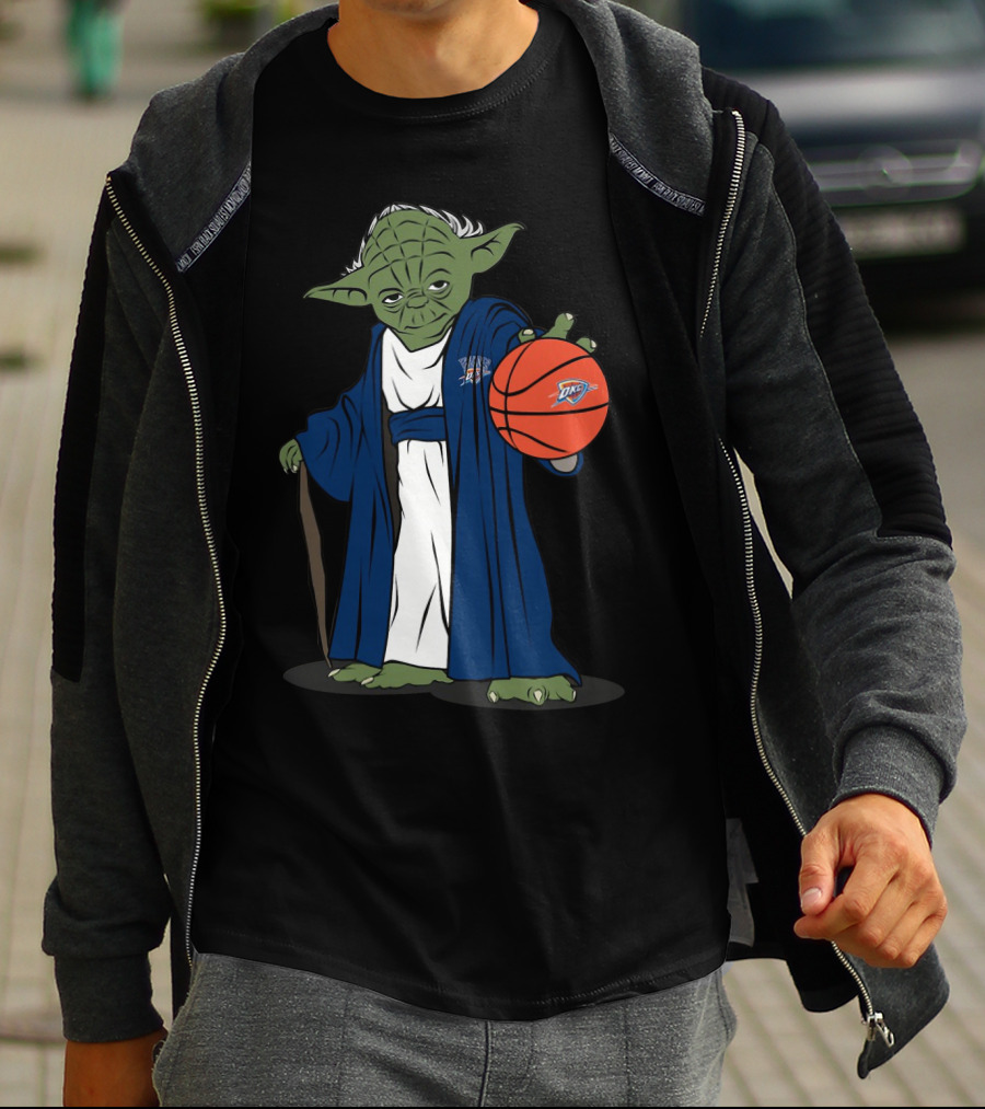 MASTER YODA OKLAHOMA CITY THUNDER BASKETBALL CHARACTER T-Shirt