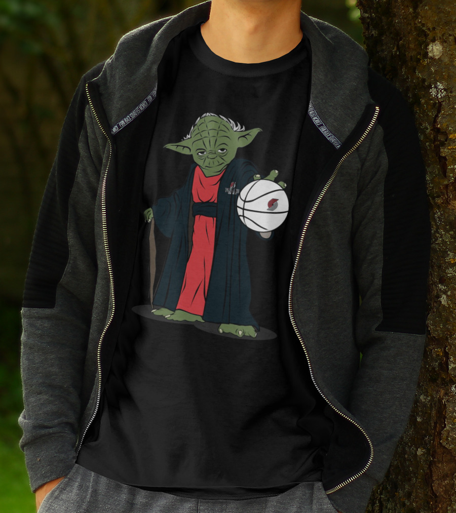 Master Yoda Portland Trail Blazers Basketball Force T-Shirt