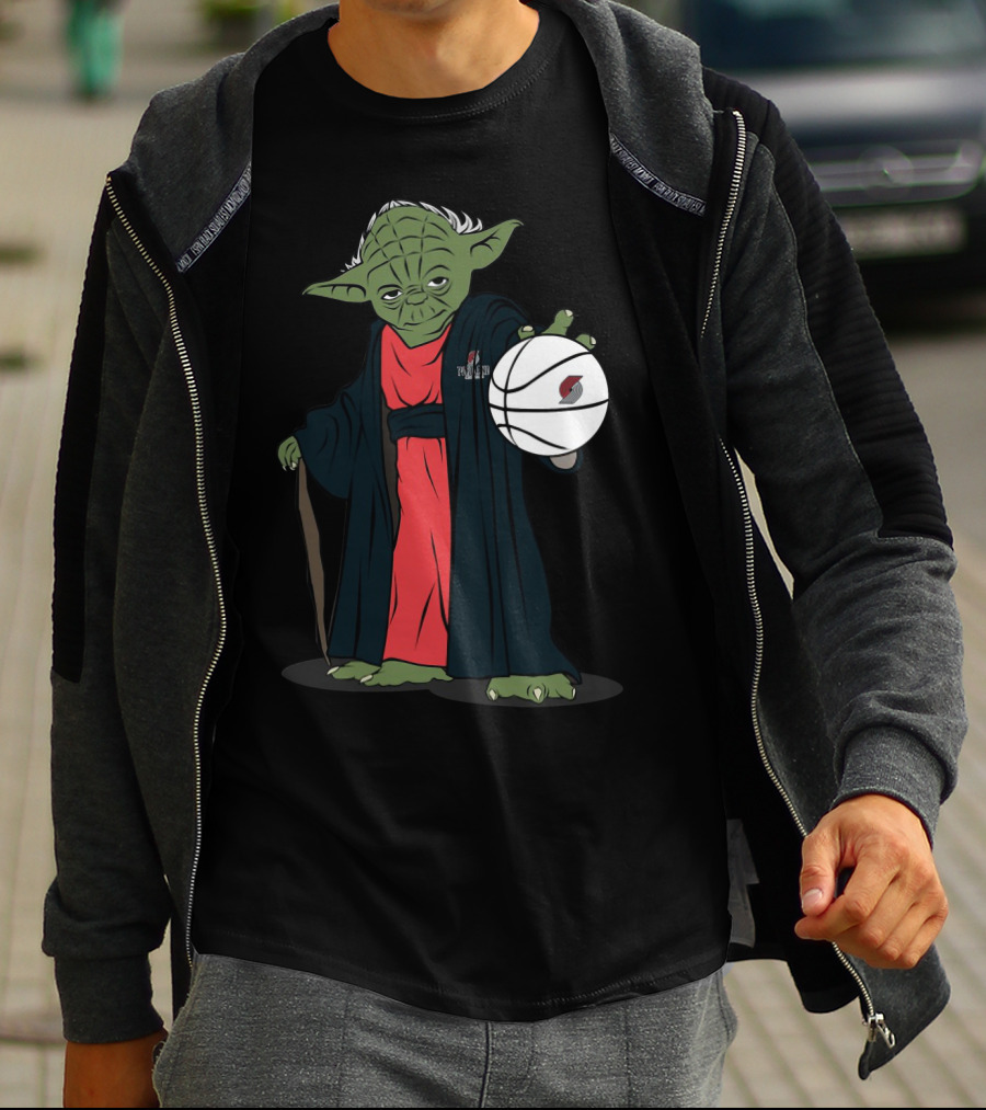 Master Yoda Portland Trail Blazers Basketball Force T-Shirt